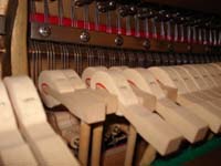 Inside the piano - Hammers and Strings