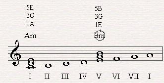 Em is the original dominant of Am in the natural minor scale but it just ain't strong enough.