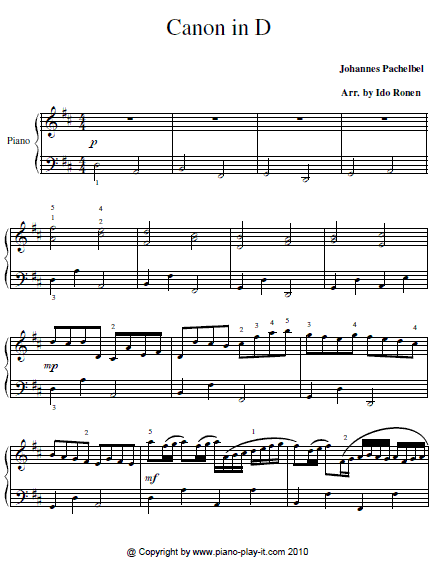 Canon in D for Beginners