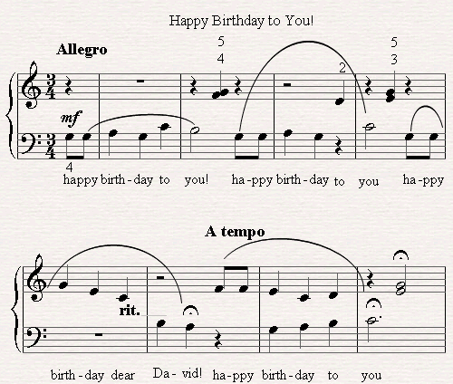 Click here to print the Happy Birthday Piano Sheet!