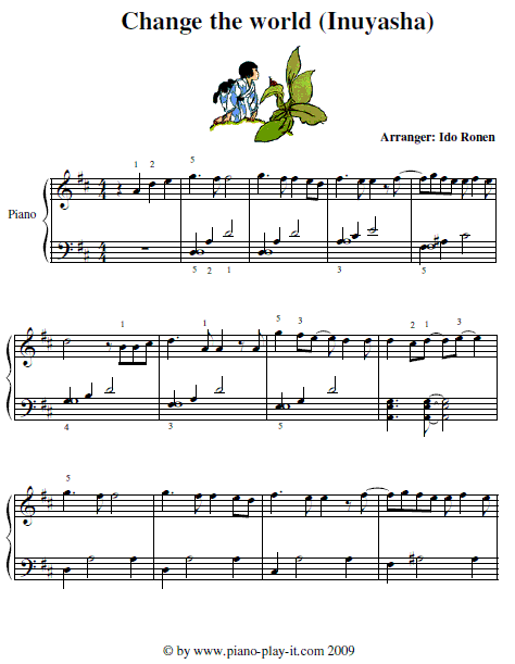 Free Inuysahsa Piano Sheet Music