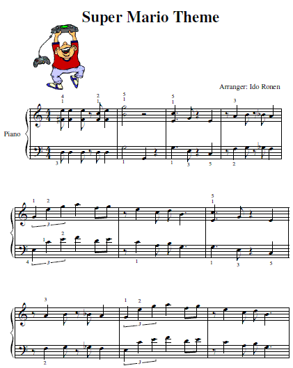 super mario bros. sheet music for trumpet free