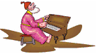 An old man playing the piano (Just an image to show how a piano could be sentimental to some families).