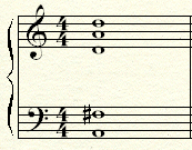 An open voicing chord