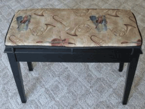Tapestry Piano Bench Cushion /Pad /Cover - Custom Made