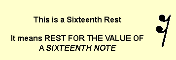 Sixteenth note rest.