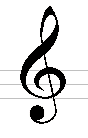 Drawing a treble clef final result