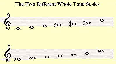 The two main whole tone scales