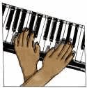 Playing Piano with both hands