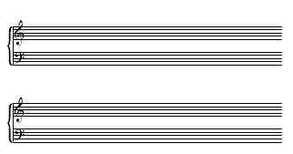 Blank Piano Sheet Music for piano