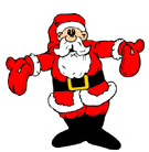 A Cartoon of Santa Claus.