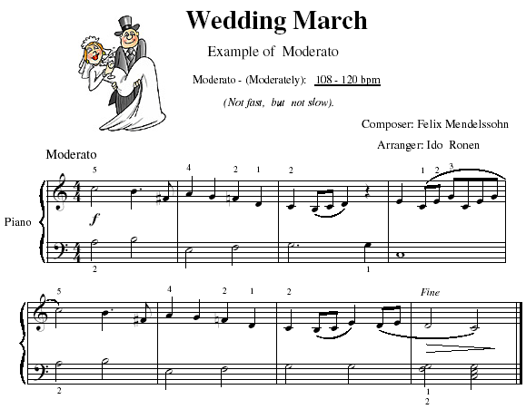 Wedding March - Play Moderato