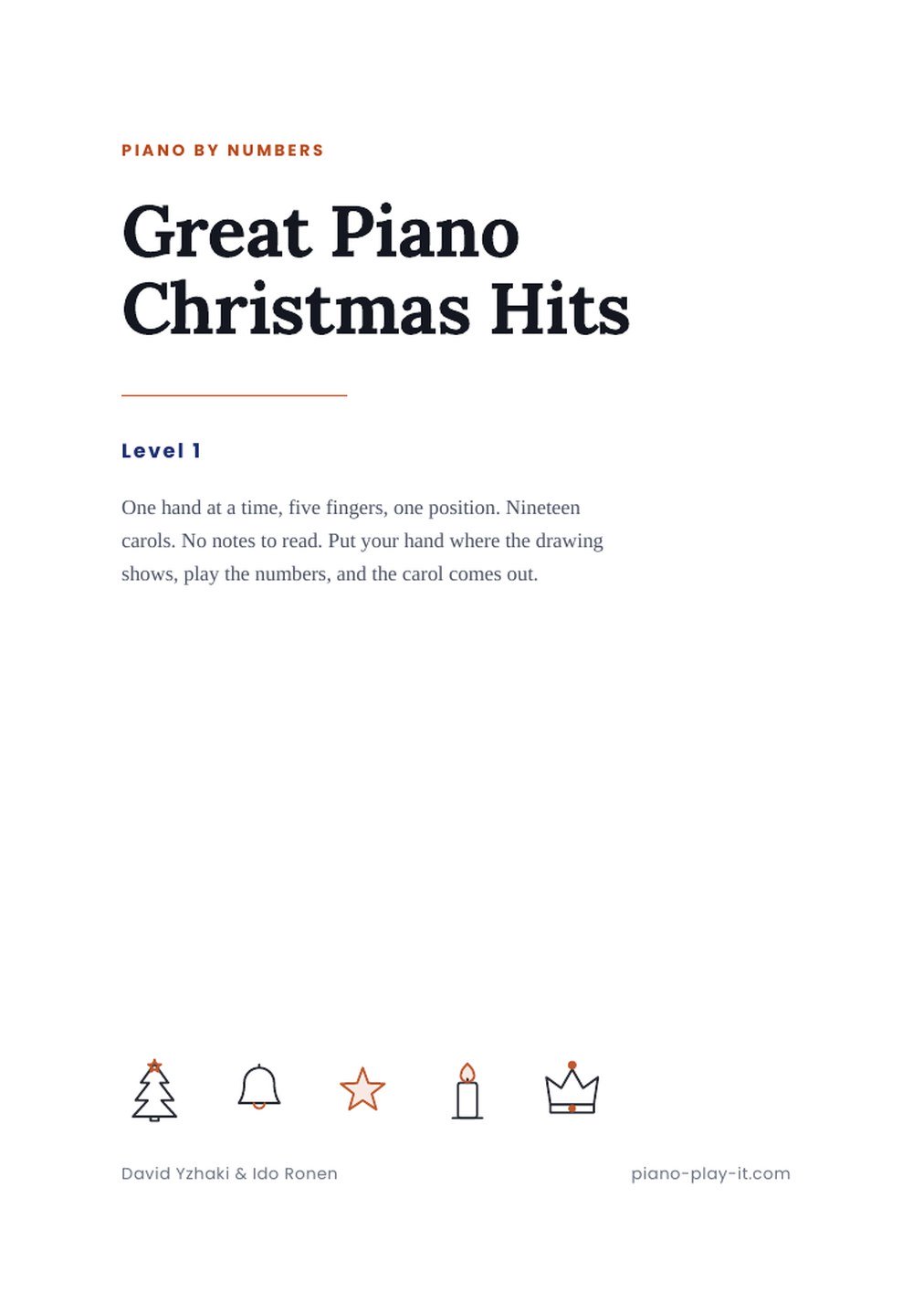 Great Piano Christmas Hits, the books